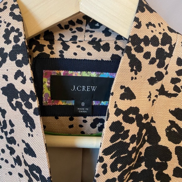 J. Crew Leopard Print Jacket/Blazer - Picture 4 of 6
